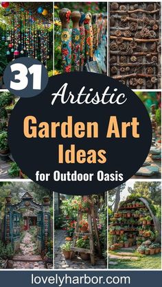 garden art ideas for outdoor oasiss