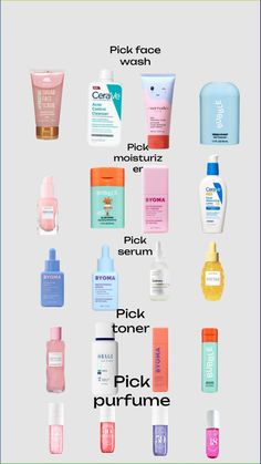 #pick your skincare routine ❤️ Must Have Skincare Products, Skincare Products For Beginners, Oily Skin Skincare Routine, Skincare Tutorial, Good Skincare Routine, Skincare Recommendations, Sugar Scrub For Face, Trending Skincare, Teen Skincare