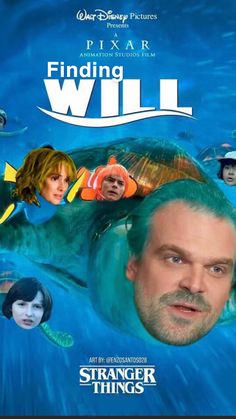 a poster for the upcoming film, will with an image of a man and woman swimming in