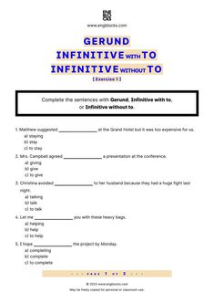 #gerundandinfinitive #gerundandinfinitiveworksheet #english #englishgrammar #esl #eslworksheet #engblocks #eslwebsite Heavy Bags, Presentation