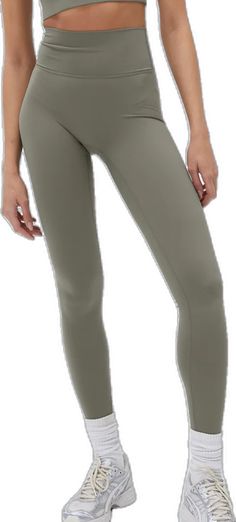 Versatile Solid Color Long Tights, Versatile Compressive Leggings, Versatile Solid Stretch Leggings, Solid Color Stretch Mid-rise Tights, High Stretch Leggings, Versatile Elastane Tights, Khaki Stretch Full Length Pants, Versatile Stretch Khaki Pants, Versatile Full-length Tights