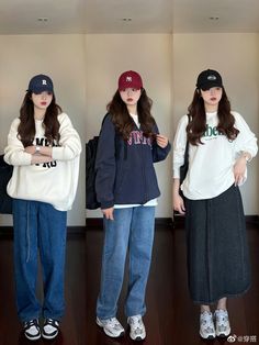 Outfit Magang, Korean Hoodies, Winter Inspo Outfits, Tomboyish Outfits, Ootd Korean Style, Female Clothes Outfits, Streetwear Lifestyle, Simple Style Outfits, Design Makeup