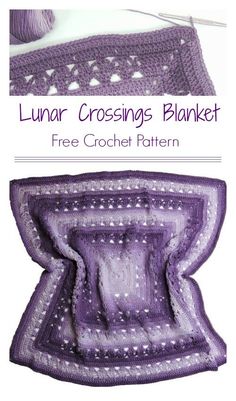 a crochet pattern for a blanket and pillow