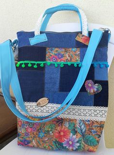 Bags, Women Bag, Mala em Tecido Reciclado, Denim Bag, Handbags, Mala Personalizada, Bags and Purse, Artesanato Português Blue Bohemian Upcycled Bags, Handmade Denim Blue Cotton Bag, Blue Cotton Patchwork Bag, Blue Patchwork Shoulder Bag, Blue Patchwork Bags For Daily Use, Blue Patchwork Bag For Daily Use, Handmade Denim Blue Tote Bag, Handmade Denim Blue Bag For Daily Use, Handmade Denim Blue Rectangular Bag