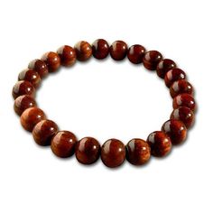 Koa Wood Bead Bracelet 8mm - Makana Hut Meditation Brown Bracelet With Polished Beads, Brown Round Beads Bracelets For Meditation, Brown Round Beads Bracelet For Meditation, Brown Round Beads Meditation Bracelet, Brown Healing Bracelets With Round Beads, Brown Healing Bracelets, Brown Wooden Beads Bracelet, Brown 8mm Beaded Round Bracelets, Brown Bracelets With 8mm Beads