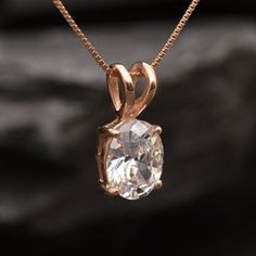 Rose Gold Diamond Pendant set with Created Morganite in a flawless clarity & pink color, at 10x8mm (3 Cts). Solid 925 Sterling Silver ☞ made to last.Click here for☞ Morganite Jewelry CollectionMatching Ring & Matching Earrings ☞ please ask meDetails:• Created Morganite in a flawless clarity • Morganite: 10x8mm , 3 Ct, diamond cut• Dimensions: Pendant Height 29mm, Width 10mm• Free Complimentary Chain• Solid 925 Sterling SilverSKU 2829 Luxury Rose Gold Necklace With Polished Finish, Luxury Faceted Rose Gold Necklaces, Pink Diamond Necklace, Diamond Pendant Set, Morganite Jewelry, Ring Matching, Diamond Pendant Sets, Real Jewelry, Rose Gold Chain