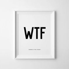 Kitchen Typography, Funny Typos, Funny Kitchen Art, Funny Typography, Citation Art, Cook Kitchen, Funny Art Prints, Food Funny, Funny Kitchen