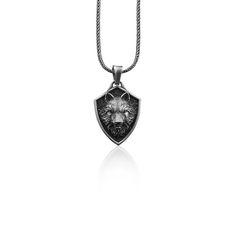 Viking Wolf Handmade Sterling Silver Men Charm Necklace, Norse Mythology Wolf Head Jewelry, Nordic Wolf Fenrir Pendant, Animal Mens Necklace These 925K Sterling Silver Viking Wolf Handmade Necklace has special handmade engraving details and photos are taken with original products. It's very elegant and classy for everyday use and gives stylish look to your outfits. Also, can be preferred as a gift for friends and family for an eternal memorial. Dream collection has many meanings behind its backg Silver Wolf Pendant Necklace, Silver Wolf Design Round Pendant Necklace, Silver Necklace With Wolf Design Round Pendant, Silver Round Pendant Necklace With Wolf Design, Silver Tarnish Resistant Amulet Necklace, Silver Tarnish-resistant Amulet Necklace, Silver Wolf Design Pendant Necklace, Norse Mythology Wolf, Nordic Wolf