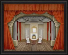 Spicher & Company BCBL Theater Stage The Good Ended Happily no characters lg 27075 Theater Stage, Stage Set, Work Ideas, Deep Black, Black Canvas, Set Design, Focal Point