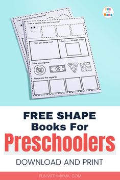 My Book of Shapes For Preschoolers Shapes For Preschoolers, Shape Worksheets For Preschool, Shape Activities Preschool, Shapes Kindergarten, Teaching Shapes, Shapes Preschool, Shape Books, 2d Shapes