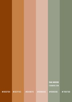 the color palette is brown and green