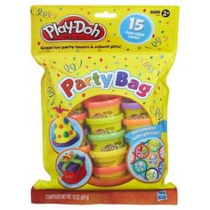 play doh party bag with plastic cups