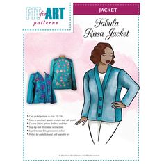 the jacket sewing pattern is shown