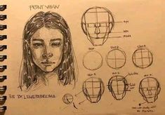 Face Proportions, Arte Inspo, Concept Art Drawing, Art Drawings Sketches Creative