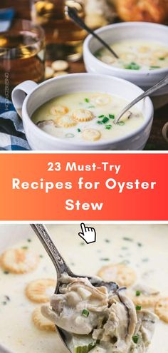 Discover 23 must-try recipes for oyster stew, offering rich flavors and creative twists on this classic dish. Visit our site for expert tips and delicious variations to elevate your next meal! Oster Stew Recipe, Oyster Chowder With Potatoes, Oyster Soup With Canned Oysters, Easy Oyster Stew Recipes, Oyster Stew With Canned Oysters, Smoked Oyster Recipes Canned, Broiled Oysters Recipe, Oyster Chowder