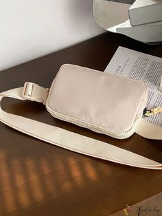 BirdinBag - Compact Casual Waist Bag Functional Beige Shoulder Bag With Mobile Phone Pocket, Rectangular Chest Bag With Adjustable Strap For On-the-go, Rectangular Chest Bag With Adjustable Strap For Travel, Portable Crossbody Baguette Bag For Everyday Use, Portable Travel Bag, Rectangular Beige School Bag, Beige Portable Bags For Daily Use, Everyday Large Capacity Rectangular Belt Bag, Everyday Large Capacity Belt Bag