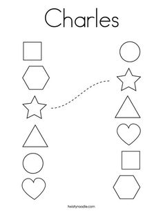 match the shapes worksheet for kids to learn how to make them look like they are