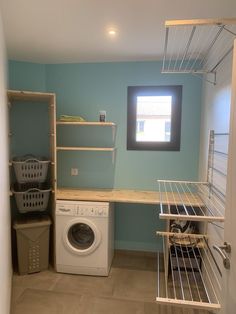 the laundry room is clean and ready for us to use