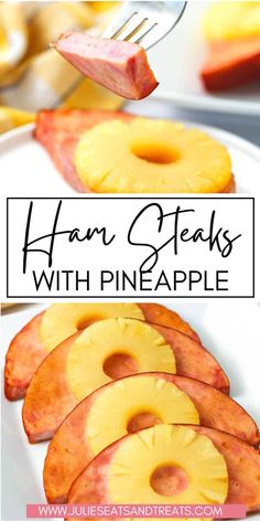 ham steaks with pineapple is an easy and delicious appetizer for any occasion