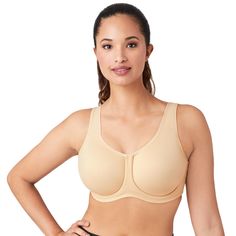 PRICES MAY VARY. Underwire sport bra for high-impact workouts Cups with hidden inner sling for extra support in G and H cup sizes Outside underwire frame keeps breast motion to a minimum Moisture-wicking fabric helps to keep skin dry Mesh back helps to keep skin cool during any workout Close-set back straps with slide-and-hook adjustment Hipster Skirt, Garter Belt Lingerie, H Cup, Underwire Sports Bras, Body Shapewear, Convertible Bra, Minimiser Bra, Lingerie Drawer, High Impact Sports Bra