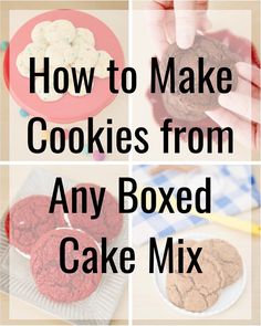 how to make cookies from any boxed cake mix