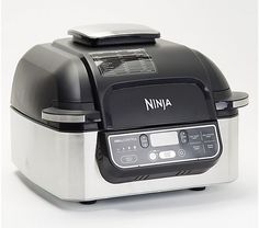 a black and white ninja rice cooker on a white background