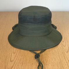 Madd Hatter Safari Bucket Hat Olive Brand New Very Nice Hat With Neck Lanyard And Back The Neck Gaitor To Block The Sun. Lightweight Khaki Brimmed Hat, Lightweight Casual Bucket Hat For Fishing, Casual Lightweight Bucket Hat For Fishing, Solid Lightweight Hats For Fishing, Lightweight Solid Color Hats For Fishing, Black Bucket Hat For Summer Camping, Lightweight Khaki Hat With Curved Brim, Casual Lightweight Fishing Hat, Outdoor Wide Brim Hat