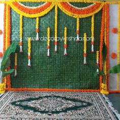 Simple Decoration For Seemantham, Srimantham Decoration At Function Hall, Gruhapravesam Decoration Ideas, Backdrop Decorations For Srimantham, Gruhapravesam Backdrop Decoration, Pelli Pandiri With Coconut Leaves, Leaf Decor Wedding, Indian Baby Shower Decorations, Hindu Wedding Decorations