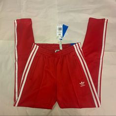 New With Tag. Adidas Originals Pants Size Xs Color: Better Scarlet Ib5917 Adidas Red Casual Bottoms, Red Casual Adidas Bottoms, Adidas Red Bottoms For Spring, Red Adidas Bottoms For Spring, Sporty Red Summer Pants, Sporty Red Pants For Spring, Red Fitted Casual Sweatpants, Adidas Red Cotton Pants, Adidas Sporty Red Bottoms