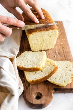 The best soft and fluffy gluten-free bread that is moist, light, and oh so good! It's super easy to make, has a short rise time, and a loaf is ready in just over an hour! | gluten free bread | easy bread recipe gluten free | gluten free dairy free | gluten free yeast bread | fluffy gluten free bread | bread recipes easy | dairy free bread Basic Sandwich, Sandwich Bread Recipe, Almond Bread, Sandwich Bread Recipes, Gluten Free Recipes Bread, Yeast Bread Recipes