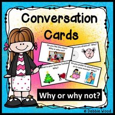 This set of 32 Conversation Cards will help your students continue speaking with each other for more extended periods of time. By asking the question “Why or why not?” students will naturally be moved to next level of conversation. These cards include questions such as…What is your favorite season? Why? Do you prefer to save money or spend money? Why? Who is one of your favorite people? Why? ... Conversation Activities, Speaking Activities Esl, Travel Presents, English Ideas, Simple Past Tense, Esl Activities, Esl Resources, Target Language, Conversation Cards