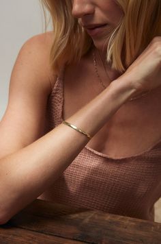 JP ROUNDED CUFF | Jane Pope Jewelry Effortless Look, Double Diamond, Box Chain, Chain Bracelet, Sleek, Cuff, Bracelet, Chain