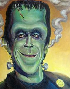 Caricature of Fred Gwynn | Caricatures - Actors (G-M) Frankenstein Funny, Munsters Tv Show, Herman Munster, Frankenstein Art, The Munster, Craig Ferguson, Funny Caricatures, Monster Illustration, The Munsters