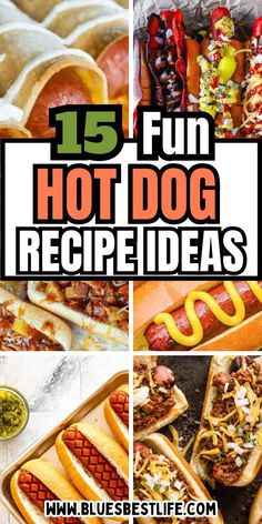 A collection of hot dog recipes. Hot Dog Recipe, Recipes Gourmet, Hot Dog Recipes, Homemade Chili, Dog Recipes, Hot Dogs, Chili