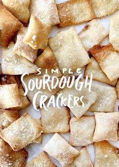 this is an image of some sort of sourdough crackers