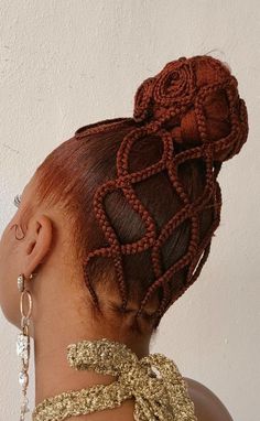 Black Hair Inspo Hairstyles, Avant Garde Braids, Unique Natural Hairstyles, Box Braid Updo, Braided Faux Hawk, Braids Fashion, Intricate Braids, High Fashion Hair, Hair Afro