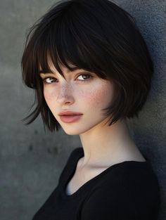 Chin-Length Haircuts: Versatile Styles for Every Face Shape and Hair Type Round Pixie Haircut, Best Haircuts 2023, Pixie Hairstyle Women Round Face, Hair Cuts Women Short, Short Haircut Women Round Face, Haircuts For Short Necks, Short Hairstyle Women Round Face Bob Haircuts Thick Hair Straight, Short Female Hair, Bob Haircut Round Face