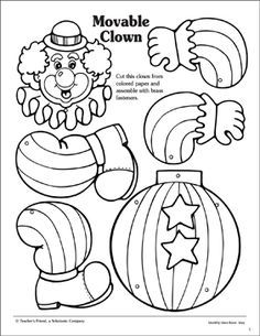 the clown is playing with his toys coloring pages for kids to color and print out