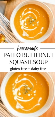 butternut squash soup Easy Butternut Squash Recipes Soup, Easy Butternut Soup, Easy Squash Recipes, Easy Butternut Squash Soup, Spicy Butternut Squash Soup, Vegan Butternut Squash Soup, Easy Vegan Soup, Healthy Butternut Squash, Frozen Butternut Squash