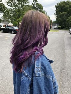 Balayage Purple, Brown Ombre Hair Color, Purple Balayage, Brown Ombre Hair, Color Balayage, Chocolate Brown Hair, Hair Color Light Brown