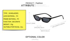 Plastic composite lens UV Protection Lens width: 31 millimeters Lens height: 51 millimeters Bridge: 19 millimeters Arm: 143 millimeters Frame width: 149 mm Black or Leopard Frame (2 color options)/black or Brown lens Gender: Female CATEYE SUNGLASSES: Retro 90's sunglasses for women cat eyes, with exaggerated cat-eye contour design and high pointed corners, are stylish and exquisite. These tiny sunglasses can be used with many outfits, from very modern styles to completely retro styles. It is sui Vintage Plastic Cat Eye Sunglasses For Summer, Black Plastic Cat Eye Sunglasses Casual Style, Retro Black Sunglasses For Spring, Black Retro Sunglasses For Spring, Black Plastic Cat Eye Sunglasses For The Beach, Black Cat Eye Sunglasses For Summer Party, Black Plastic Cat Eye Sunglasses For Beach, Retro Black Sunglasses For The Beach, Black Cat Eye Sunglasses For Spring Beach Outings