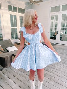 Life in the Dreamhouse Gingham Preppy Dress | Sassy Shortcake | sassyshortcake.com Dorthy Costume, Country Concert Dress, 60s Outfit, Gameday Fits, Life In The Dreamhouse, Sassy Shortcake, Preppy Dress, Gameday Outfits, Pink And Blue Dress