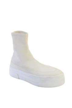 ad eBay - Khaite Women's Round Toe Pull-On Platform  High Top Sneakers Cream Size 37.5 - Buy Now, click the link (eBay)