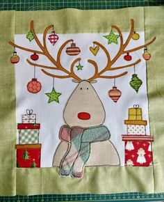 As seen on Sewing Street TV UK. Introducing my Festive Reindeer appliqué cushion cover Special Colle