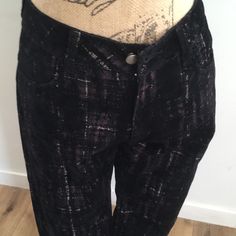 Lovely Soft Pair Of Vintage Jpg Jeans In A Burnout Velvet. . Size 28. Patterns Of Black, Mauve And Off White Woven Throughout. Gaultier Pants, Burnout Velvet, Jean Vintage, Size 28 Jeans, Paul Gaultier, Jean Paul, Jean Paul Gaultier, Women Jeans, Off White