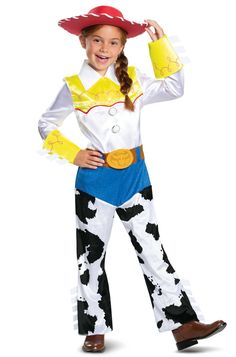 Jumpsuit; Hat Disney Toy Story 2019 Cowgirl Jessie Deluxe Child Costume Product Description: Jumpsuit Hat Manufacturer’s size chart is provided for reference only. Not all costumes are available in all sizes. Returns: To conduct a return, please open a return request through eBay. You will then receive return instructions. Most returns are processed within 1 week from the day we get it back. You will receive an email confirmation when the return has been processed. Please note that during our pe Fantasias Toy Story, Jessie Halloween Costume, Jessie Halloween, Jessie Toy Story Costume, Jessie Costume, Traje Cowgirl, Western Cowgirl Style, Toy Story Costumes, Jessie Toy Story