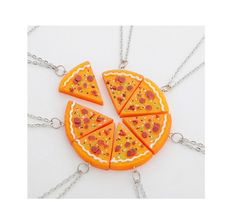 Pizza Necklace, Food Charms, Best Friend Jewelry