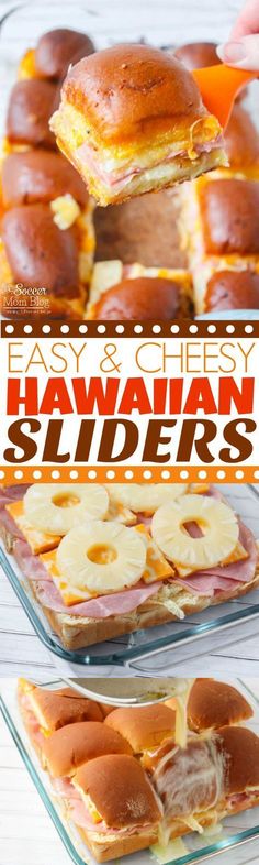 easy and cheesy hawaiian sliders are the perfect appetizer for any party