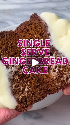 Kathleen ~ Easy, Everyday Recipes on Instagram: "SINGLE SERVE GINGERBREAD CAKE🎅🏼 Follow @KathleensCravings for more single serve dessert recipes and grab the recipe below! ⬇️ 

Ramekin Size -  I used one large (10 ounces and ~3.5-4 inches wide) ramekin but you can use a bigger ramekin or smaller ramekins and just adjust the bake time. 

Serves 1-2 people.

Cake Batter
* 1.5 tablespoons unsalted butter, softened to room temperature 
* 1.5 tablespoons packed brown sugar, light or dark
* 1.5 tablespoons unsulphured molasses
* 1/4 teaspoon vanilla extract
* 1 egg yolk
* 1/3 cup all purpose flour
* 1/4 teaspoon ginger, use 1/8 tsp for more mild ginger flavor 
* 1/4 teaspoon baking soda
* 1/8 teaspoon ground cinnamon
* 1/16 teaspoon pinch cloves (or 1 pinch)
* 1/8 teaspoon kosher salt
* 1 tabl