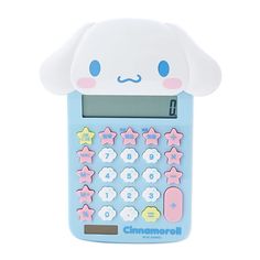 a toy calculator with a cartoon character on it